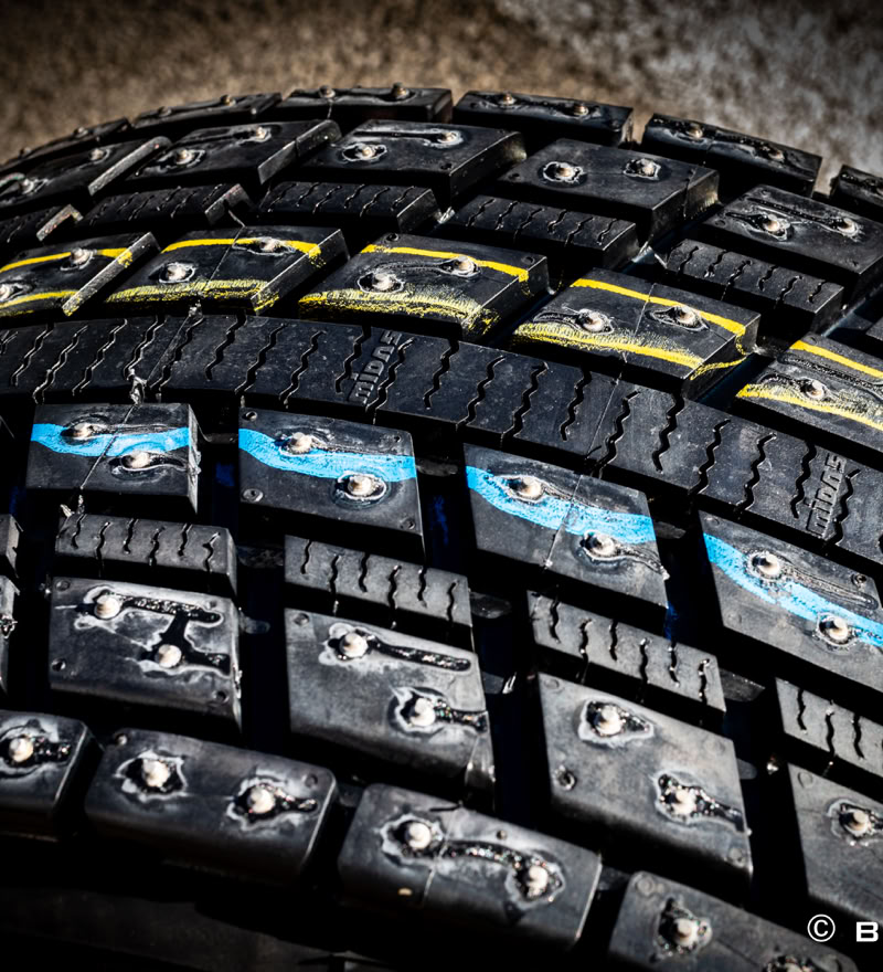 The strategic placement of each stud on the tread design ensures optimal traction and stability on icy surfaces, crucial for high-speed riding and precision of drive.  Compatible with Ferrari, Lamborghini, Porsche, AMG, Mercedes, Mclaren, BMW, Audi, Alpine, Aston Martin, Bugatti, Jaguar, Koenigsegg, Lotus, Maserati, Nissan, Pagani, TVR