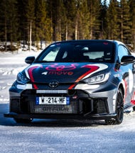 Custom-made studded tires, designed specifically for ice tracks and racing drive.