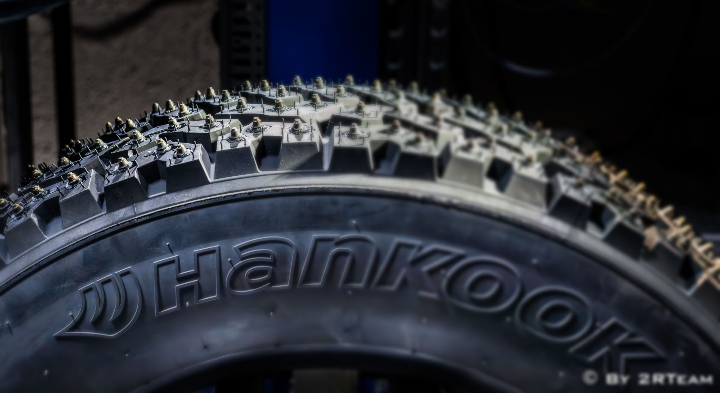 Hankook SR10W with 384 studs of 4.5mm or 6mm glued